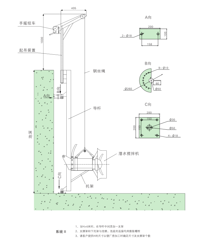 潛水攪拌機 QJB1.5/8-400/3-740C/S 潛水攪拌機 QJB1.5/8-400/3-740C/S